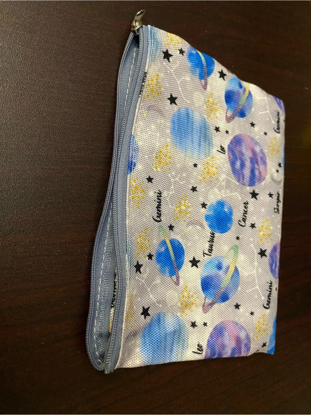 Kids Planet Print Pencil Case set  - Blue